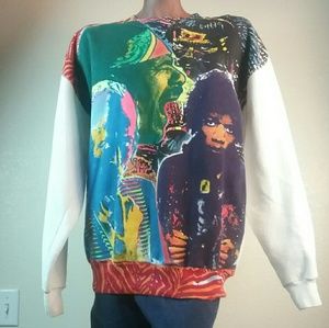 SIZE XL  RARE 90s SANTANA CONCERT SWEATSHIRT